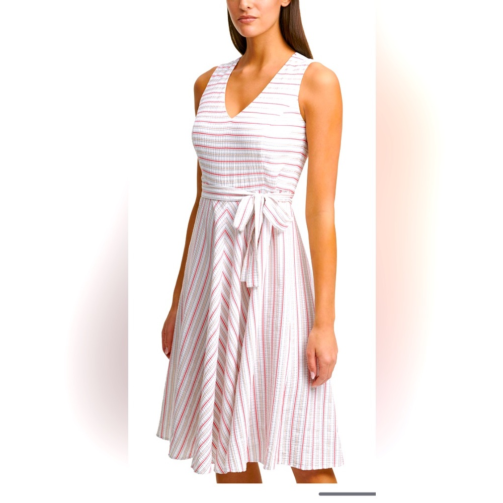 Tommy Hilfiger seersucker A-line dress, size 6, never worn.